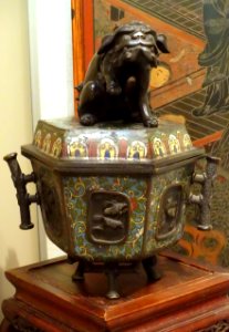Brazier, China, Qing dynasty, 1880-199 AD, metal - Spurlock Museum, UIUC - DSC06063