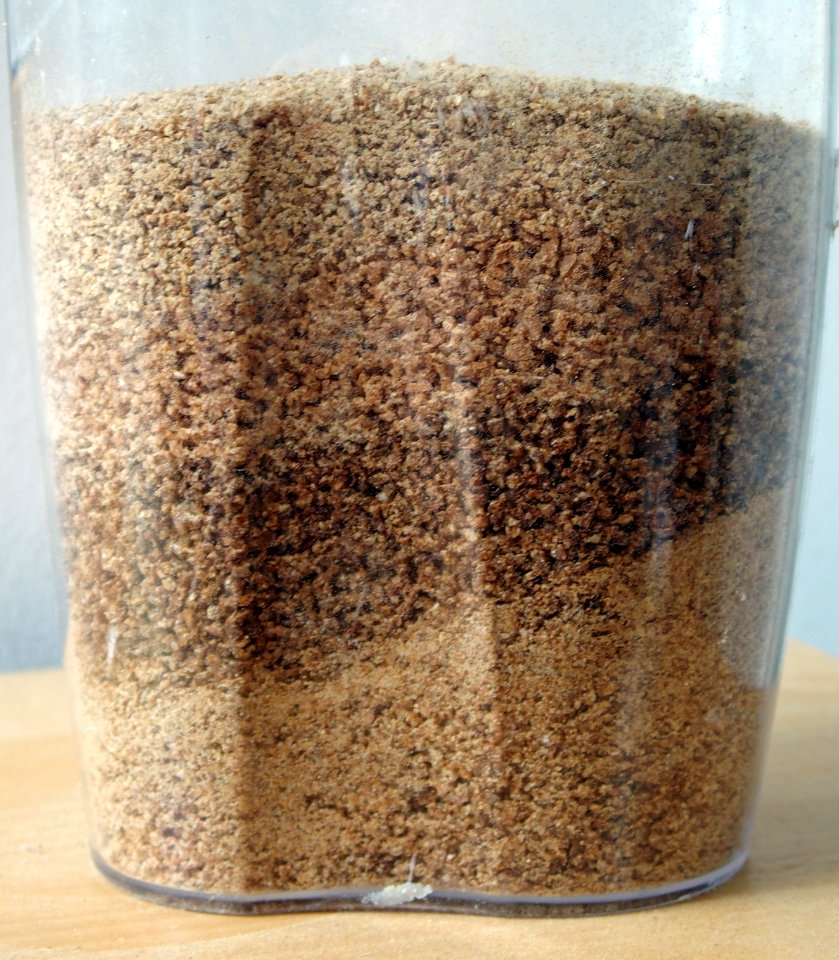 Breadcrumbs from various rye breads