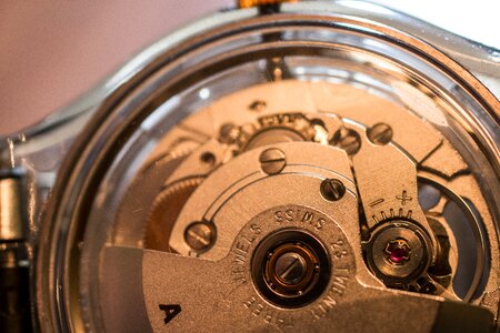 Macro gears wrist watch