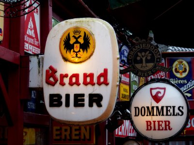 Brand Bier lichtreclame