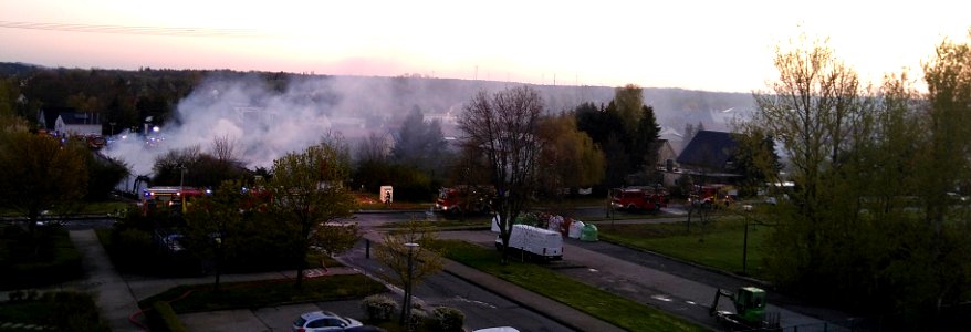 Brand in Ahrensfelde im Supermarkt LEDO (Brandenburg)