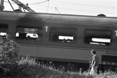 Brand in trein op traject Amsterdam Haarlem, Bestanddeelnr 934-1027