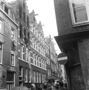 Brand in de Bethanienstraat te Amsterdam, de uitgebrande huizen, Bestanddeelnr 918-7501