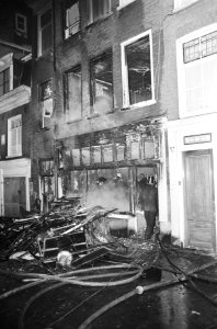 Brand in Tichelstraat in Jordaan, Amsterdam, Bestanddeelnr 924-1377