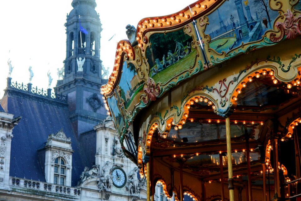 Paris carousel building