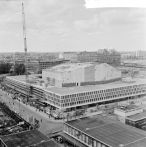 Bouw Concertgebouw te Rotterdam nadert zijn voltooiing, Bestanddeelnr 916-8351