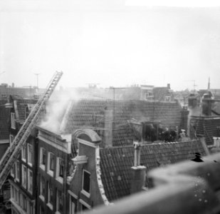 Brand op de Nieuwe Markt 10 , overzicht, Bestanddeelnr 917-4873