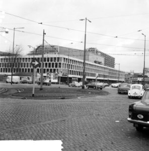 Bouw Concertgebouw te Rotterdam, de linkervleugel van de voorkant, die uit de st, Bestanddeelnr 917-0383