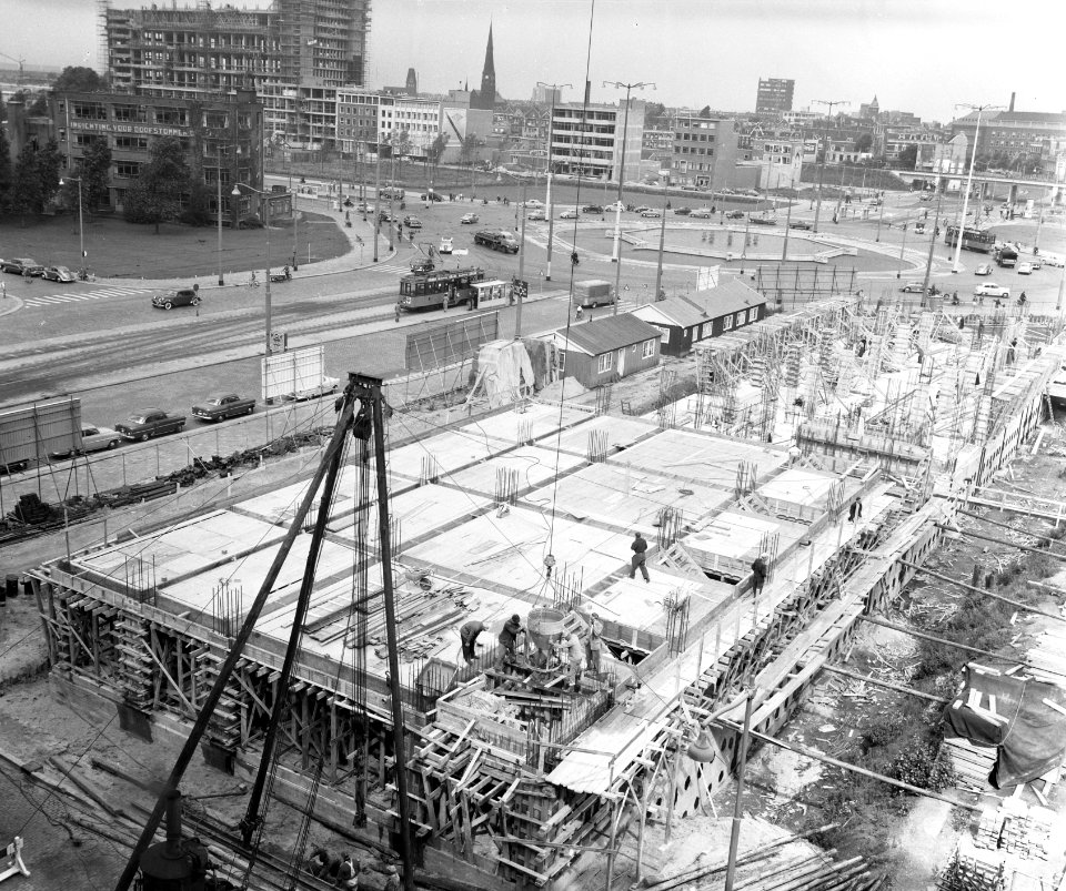 Bouw eerste Nederlandse Coolsingel Rotterdam, Bestanddeelnr 908-9627