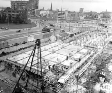 Bouw eerste Nederlandse Coolsingel Rotterdam, Bestanddeelnr 908-9627