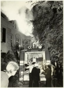 Brand in villa Belvedère aan de Bloemendaalseweg 6 in Overveen. NL-HlmNHA 54023935