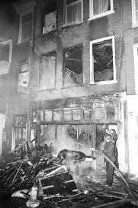 Brand in Tichelstraat in Jordaan, Amsterdam, Bestanddeelnr 924-1376