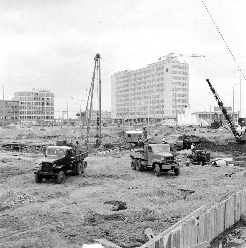 Bouwactiviteit aan het Hofplein te Rotterdam, Bestanddeelnr 911-3724