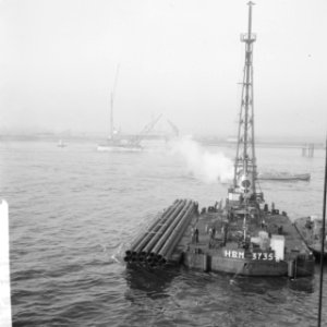 Bouw Brienenoordbrug te Rotterdam, Bestanddeelnr 913-2413
