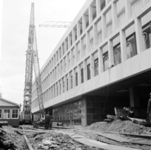 Bouw Concertgebouw te Rotterdam, de bouw, Bestanddeelnr 917-0391