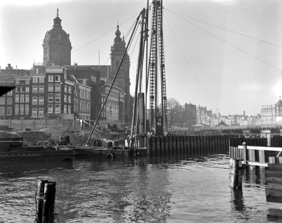 Bouw brug over Prins Hendrikkade, Bestanddeelnr 913-4006