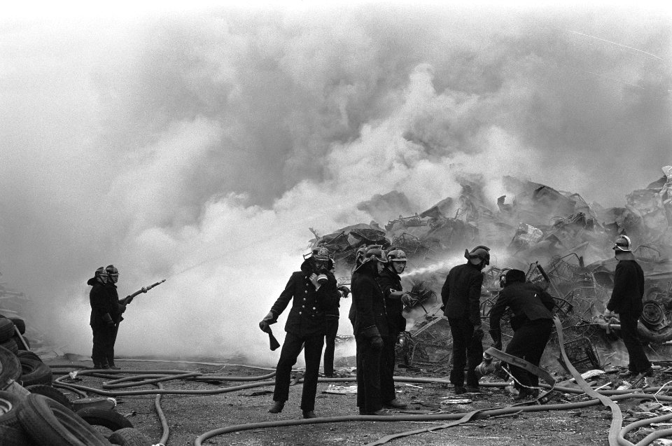 Brand bij Hollandia Schroot in Amsterdam, Bestanddeelnr 926-1241