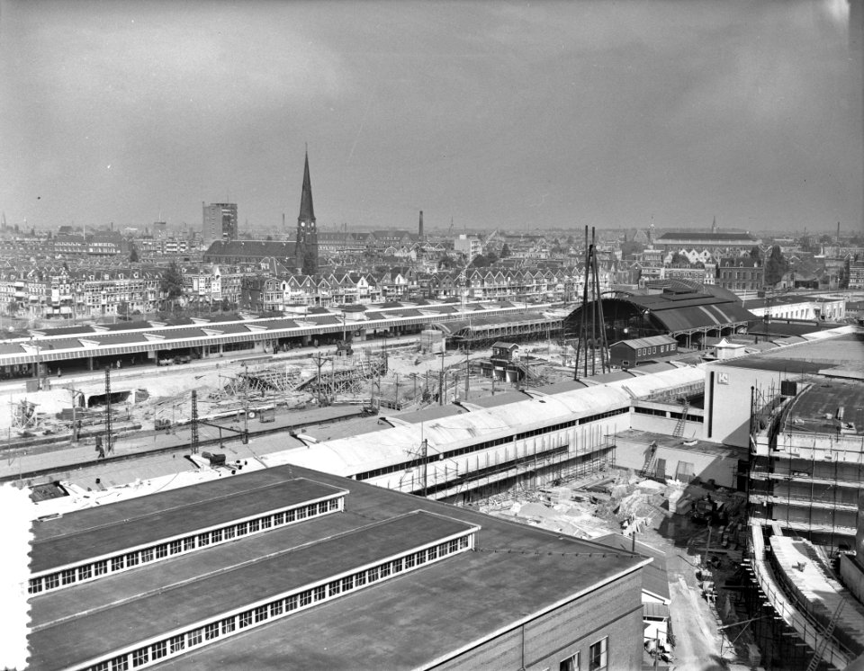 Bouw Centraal Station Rotterdam, Bestanddeelnr 908-0554