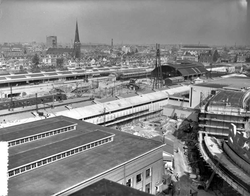 Bouw Centraal Station Rotterdam, Bestanddeelnr 908-0555