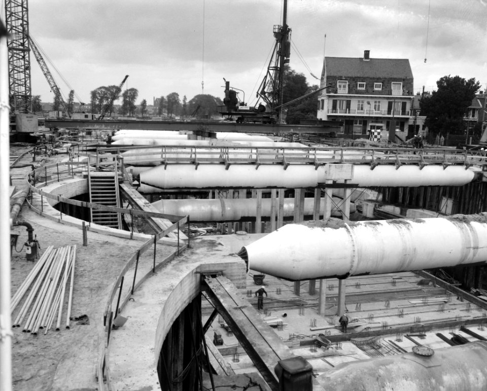 Bouw Coentunnel Overzicht van de stand der werkzaamheden, Bestanddeelnr 915-5869