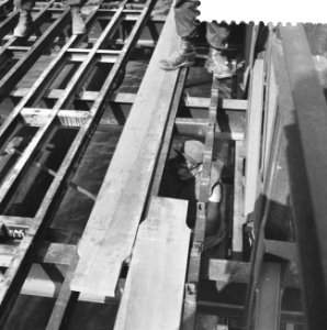 Bouw Baileybruggen in het Haringvliet, Bestanddeelnr 910-6182