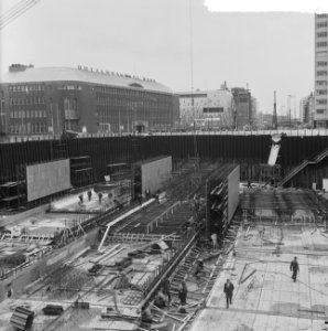 Bouwput Blaak. Metro Rotterdam, Bestanddeelnr 915-5890