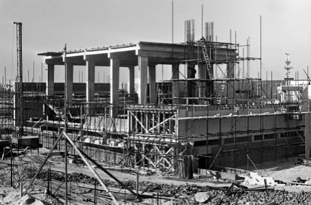 Bouw synagoge van de Liberaal Joodse Gemeenschap bij de RAI in Amsterdam, Bestanddeelnr 918-3469