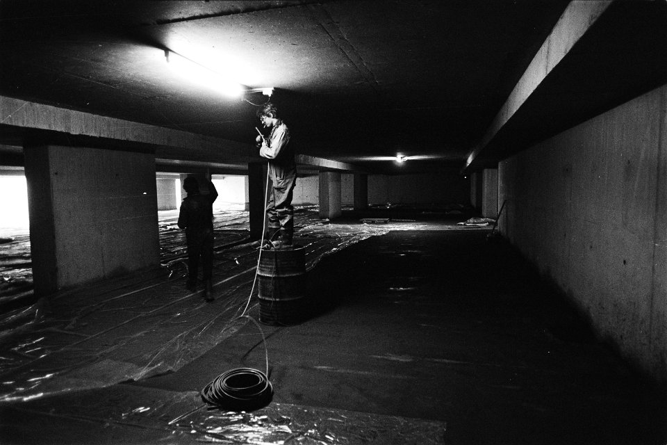 Bouw atoomvrije bunker bij het in aanbouw zijnde nieuwe Academisch Ziekenhuis in, Bestanddeelnr 930-6678