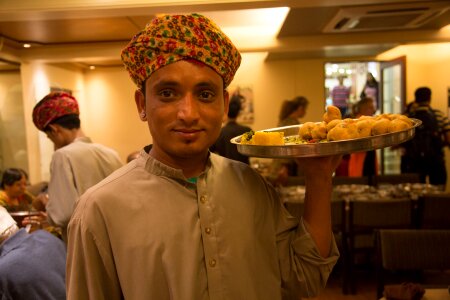 Boy server restaurant