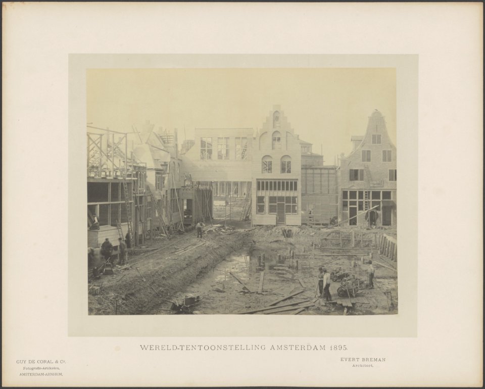 Bouw van Oudhollandse gebouwen. Architect Evert Breman, Bestanddeelnr 83
