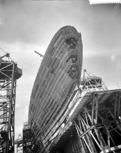 Bouw vlaggeschip Rotterdam voor de HAU bij RDM, Bestanddeelnr 909-6087