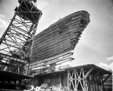 Bouw vlaggeschip Rotterdam voor de HAU bij RDM, Bestanddeelnr 909-6084