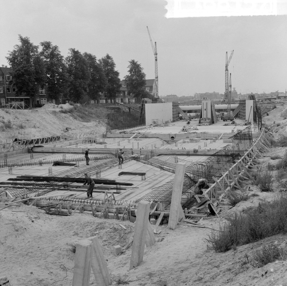 Bouw IJtunnel, bouw ijtunnel, Bestanddeelnr 916-8157