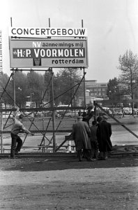 Bouw concertgebouw in Rotterdam, Bestanddeelnr 913-9838