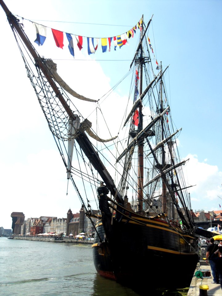 Bounty II in Gdańsk during Baltic Sail