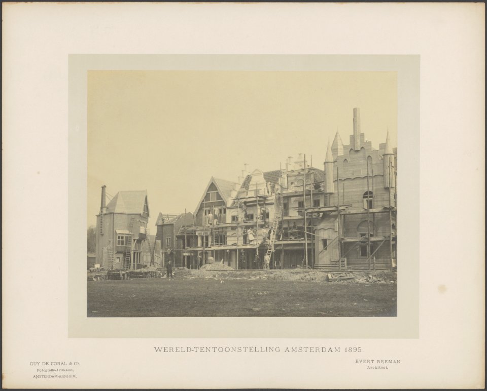 Bouw van Oudhollandse gebouwen. Architect Evert Breman, Bestanddeelnr 82