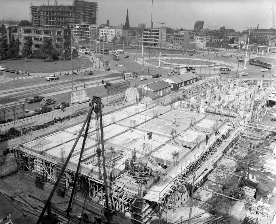 Bouw Hilton Hotel aan het Weena te Rotterdam, Bestanddeelnr 908-9626
