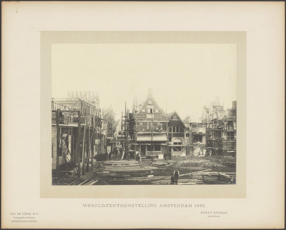 Bouw van Oudhollandse gebouwen. Architect Evert Breman, Bestanddeelnr 84
