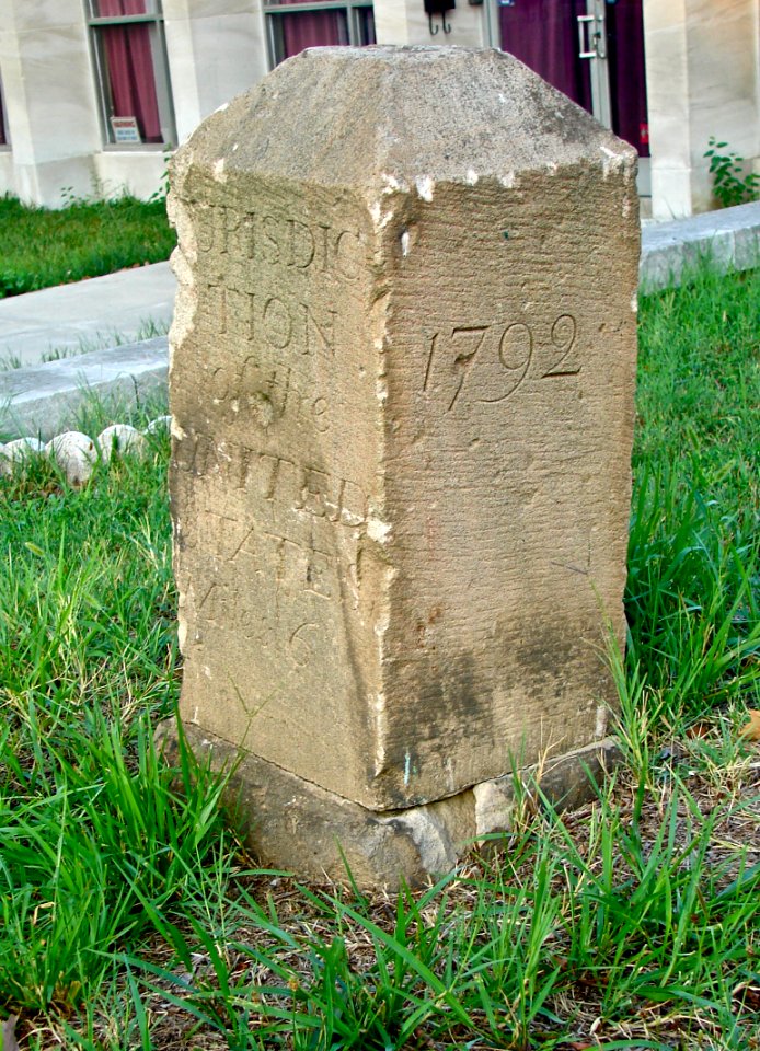 Boundary Stone (District of Columbia) SE 6 (view from south)