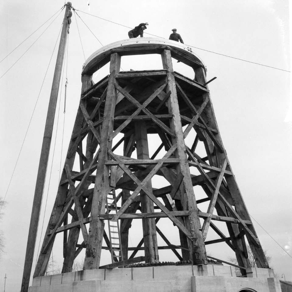 Bouw watermolen in de tuinstad Buitenveldert, Bestanddeelnr 912-3295
