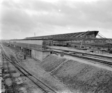 Bouw van een nieuw station in Schiedam, Bestanddeelnr 910-0735
