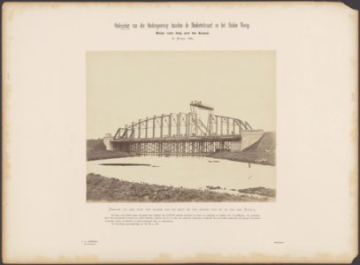 Bouw van een hoge vaste brug over het kanaal als onderdeel van de omlegging van , Bestanddeelnr 214