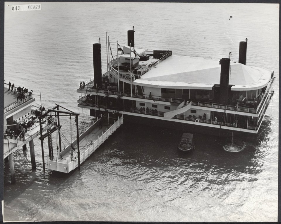 Bouw vierde eiland bij de pier, Bestanddeelnr 043-0369