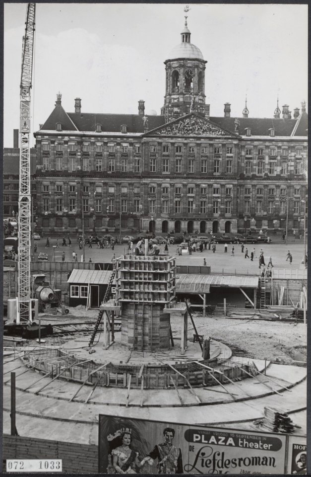 Bouw van het Nationaal Monument op de Dam, Bestanddeelnr 072-1033