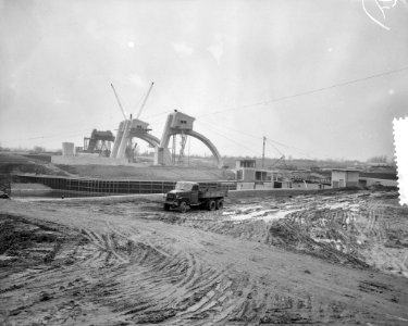 Bouw stuwcomplex Lek-Hagestein, Bestanddeelnr 910-8291
