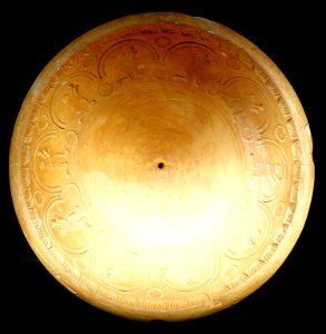 Bowl mold for manufacturing Terra Sigillata ceramics, Nurtingen, Kreis Esslingen, 2nd-3rd century AD - Landesmuseum Württemberg - Stuttgart, Germany - DSC02844