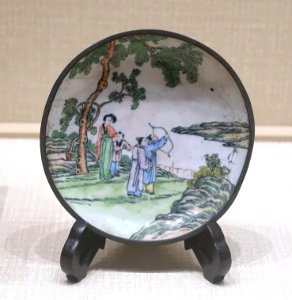 Bowl with archer - Sichuan University Museum - Chengdu, China - DSC06178