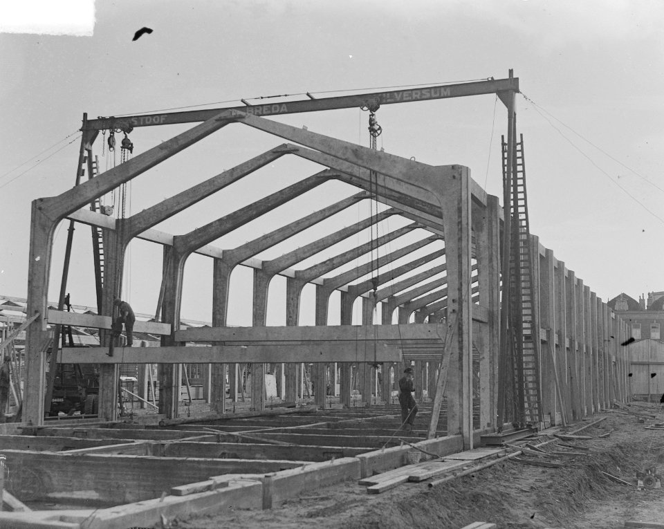 Bouw van gebouw Gemeentelijke Belastingen aan Wibautstraat te Amterdam, Bestanddeelnr 903-6634
