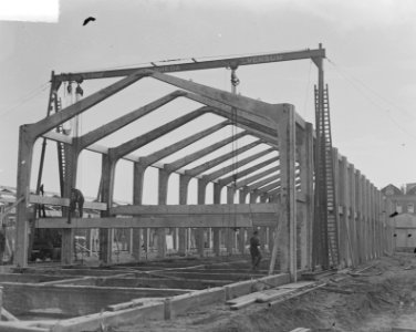 Bouw van gebouw Gemeentelijke Belastingen aan Wibautstraat te Amterdam, Bestanddeelnr 903-6634