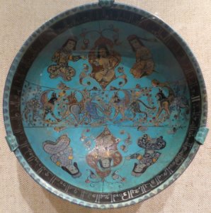 Bowl with seated figures, central Iran, Seljuk period, Cincinnati Art Museum